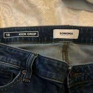 Sonoma - kick crop capri jeans